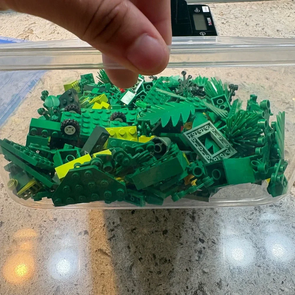 Lego Green Bulk Lot 1.7lb Foliage Leaves Bricks Plates Jungle Landscape Pieces